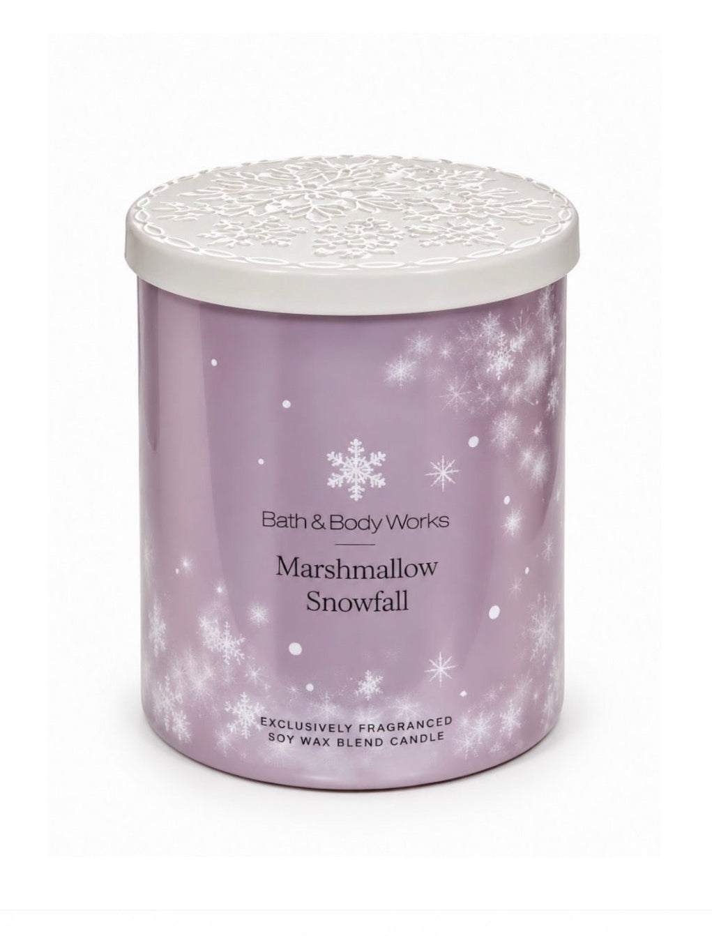 Bath & Body Works Marshmallow Snowfall Single Wick Candle