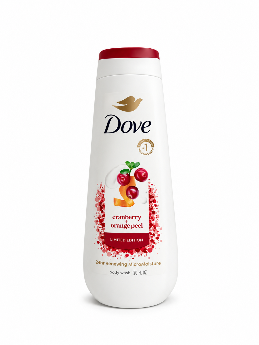 Dove Body Wash, 24H Renewing MicroMoisture Limited Edition - Cranberry & Orange Peel 20fl oz
