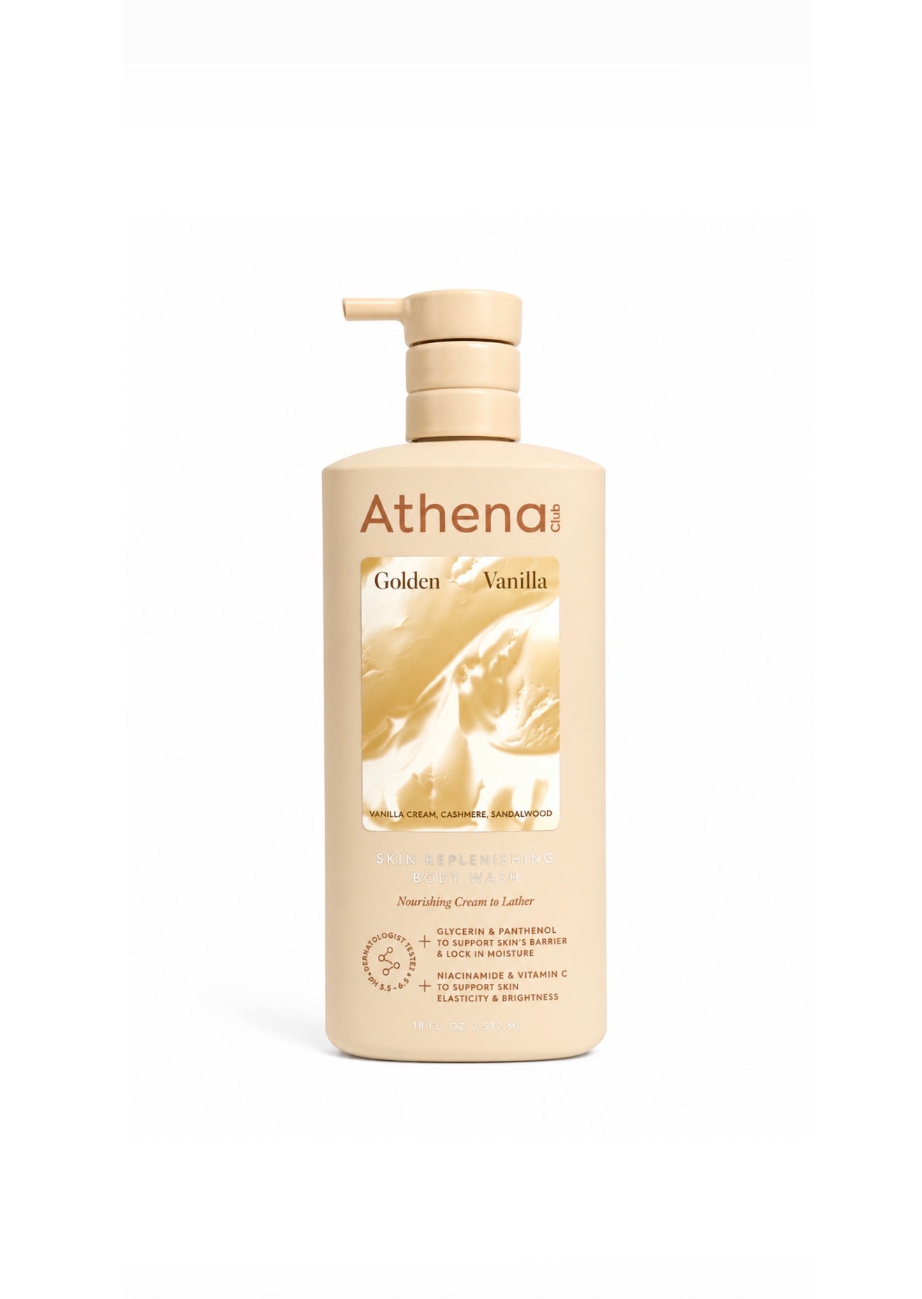 Athena Club Skin Replenishing Body Wash - Golden Vanilla