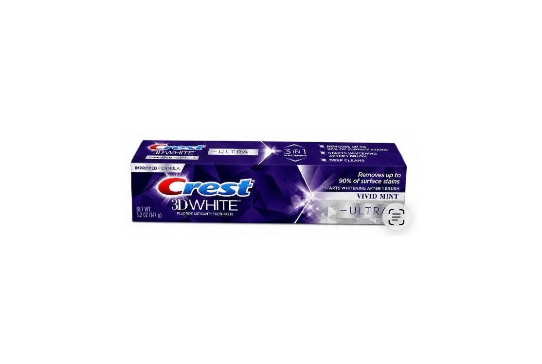 Crest 3D White Ultra Vivid Mint Toothpaste