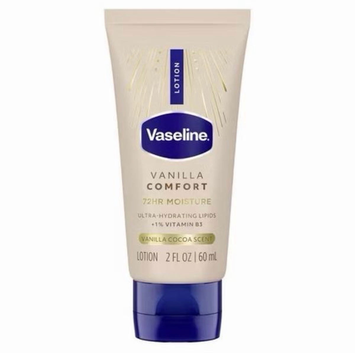 Vaseline Vanilla Comfort 72HR Moisture Body Lotion 2oz 60mL - Minis