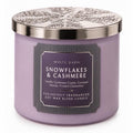 Bath & Body Works Snowflakes & Cashmere Three Wick Candle 14.5oz