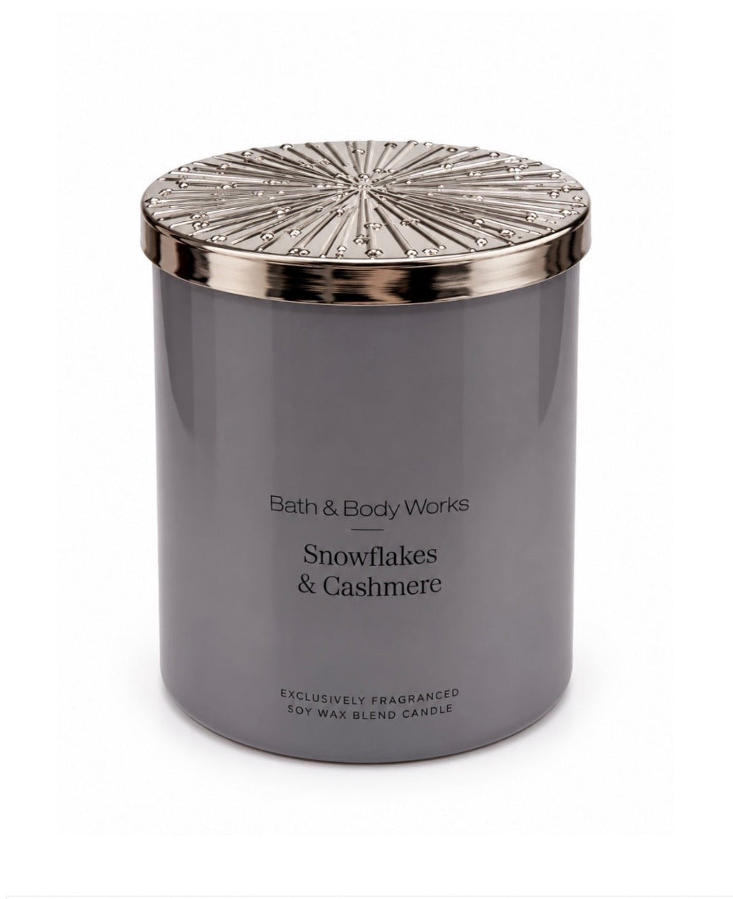 Bath & Body Works Snowflakes & Cashmere Single Wick Candle