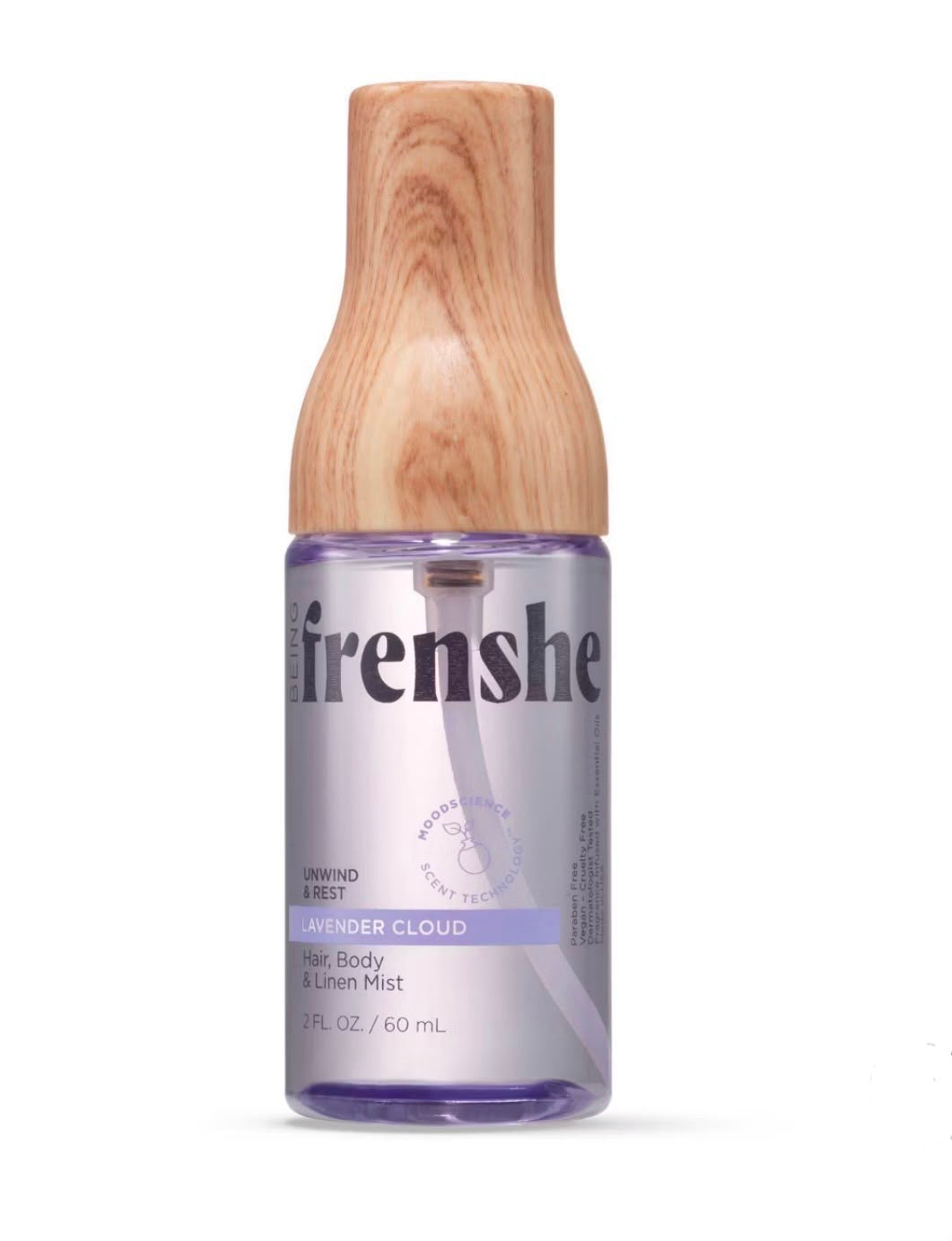 Being Frenshe Unwind & Rest Lavender Cloud Hair Body & Linen Mini Mist 60mL