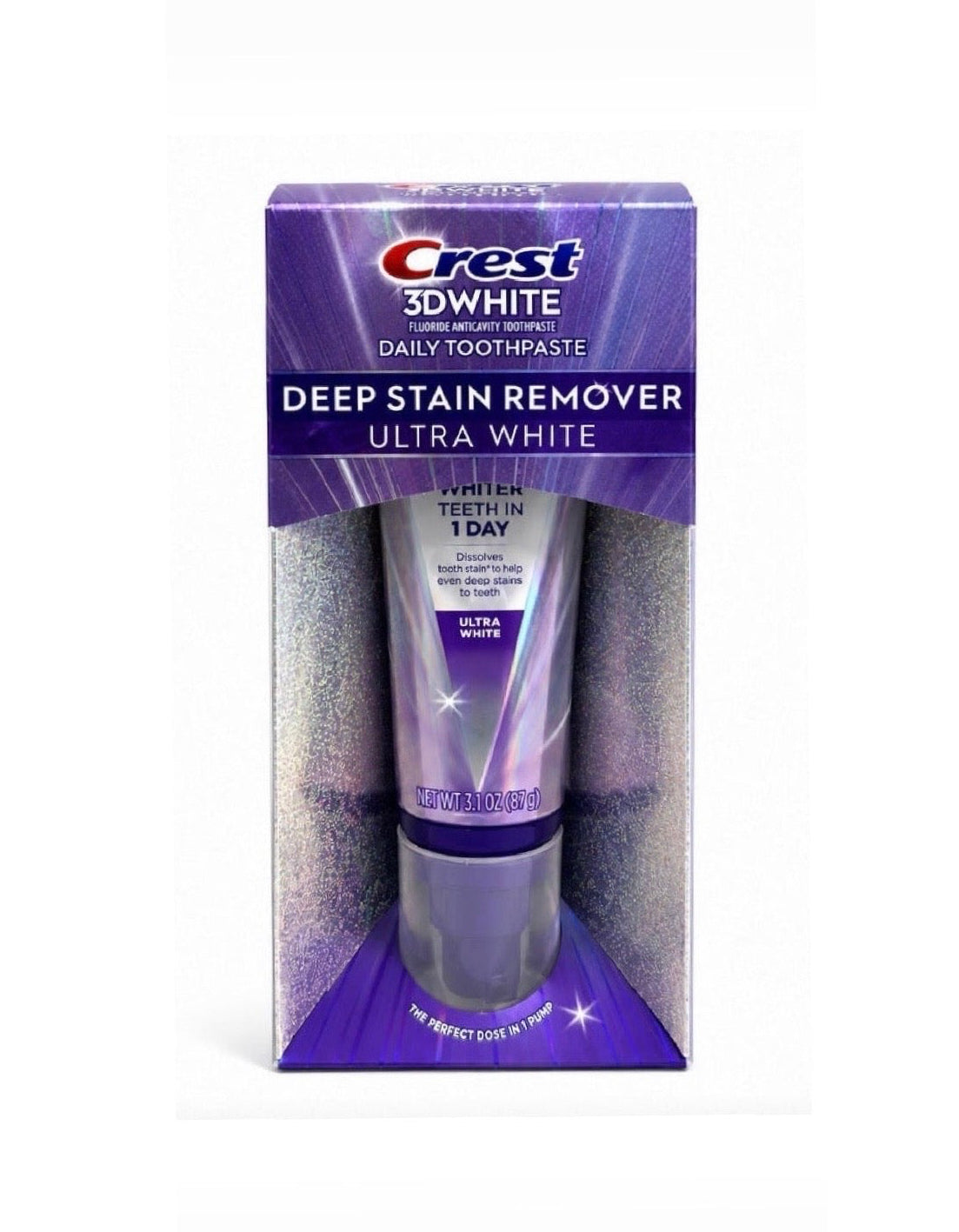 Crest 3D White Deep Stain Remover Ultra White Toothpaste