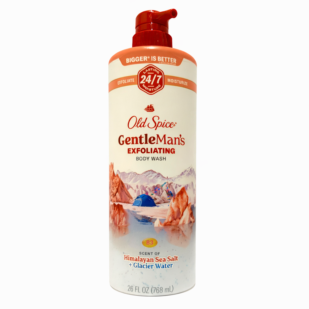 Old Spice GentleMan’s Exfoliating & Moisturizing Body Wash, 768ml - Himalayan Sea Salt + Glacier Water