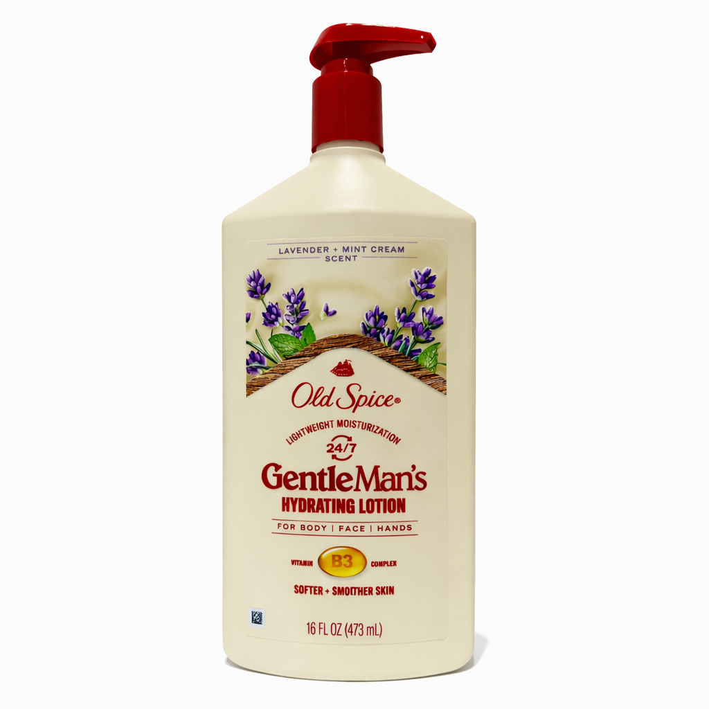 Old Spice Gentleman's Hydrating Lotion - Lavender & Mint Cream Scent