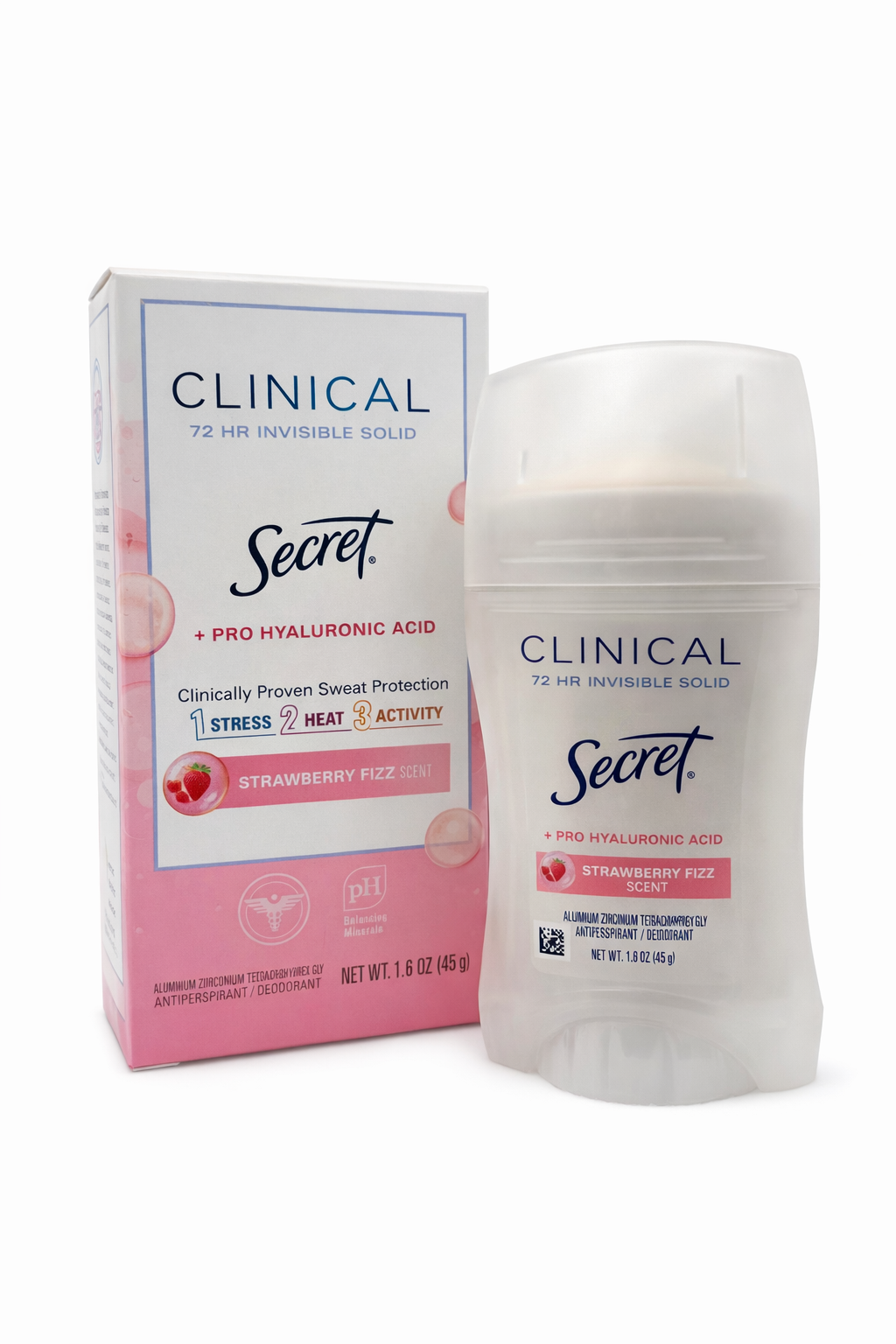 Secret Clinical 72HR Invisible Solid Deodorant - Strawberry Fizz