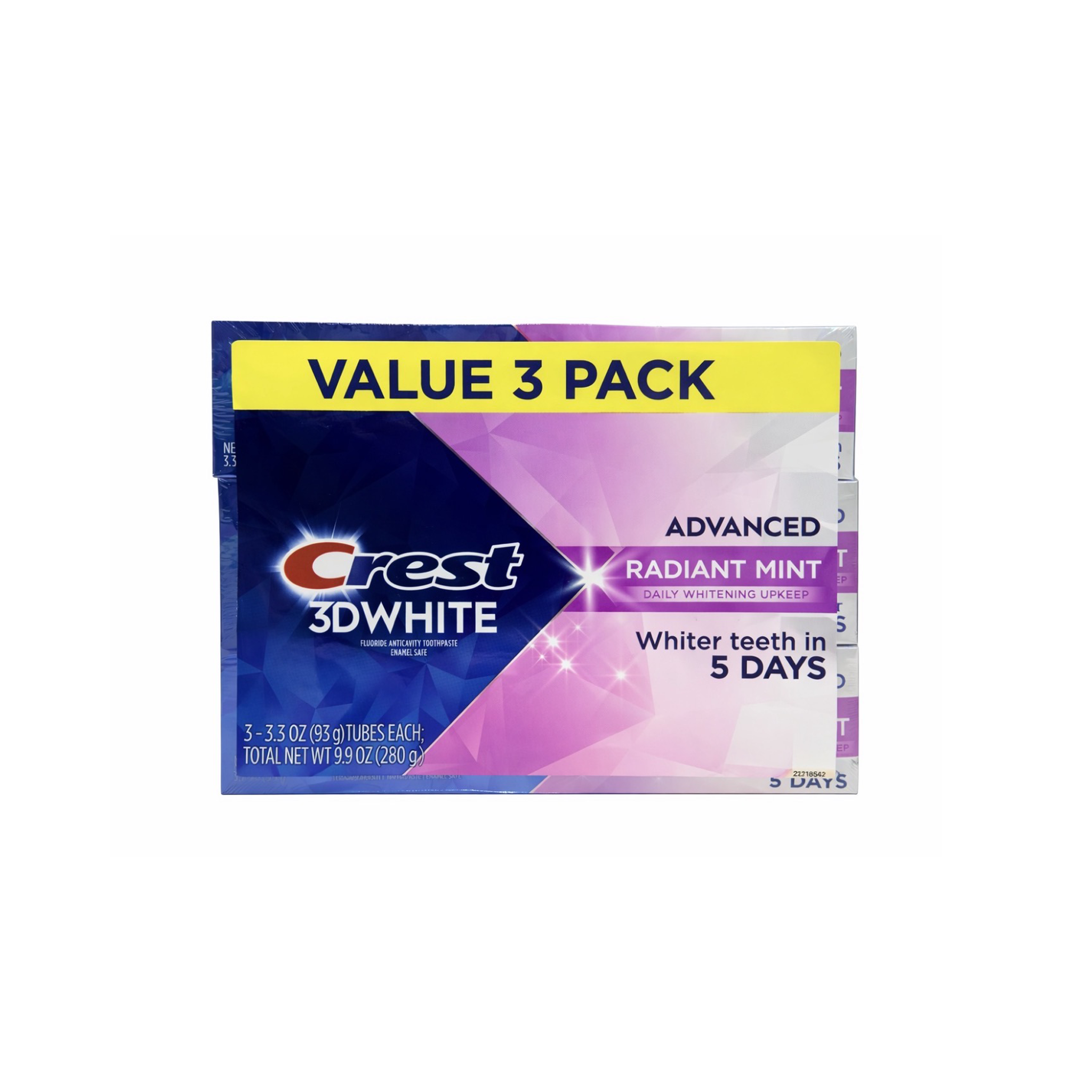 Crest 3D White Advanced, Smile Glow - Radiant Mint 3 Pack