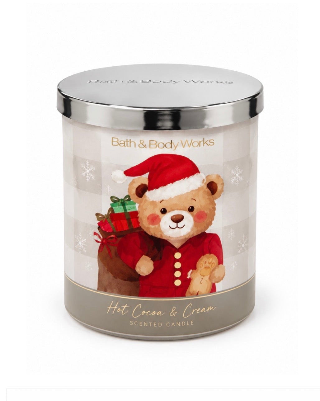 Bath & Body Works Santa's Milk & Cookies Single Wick Candle