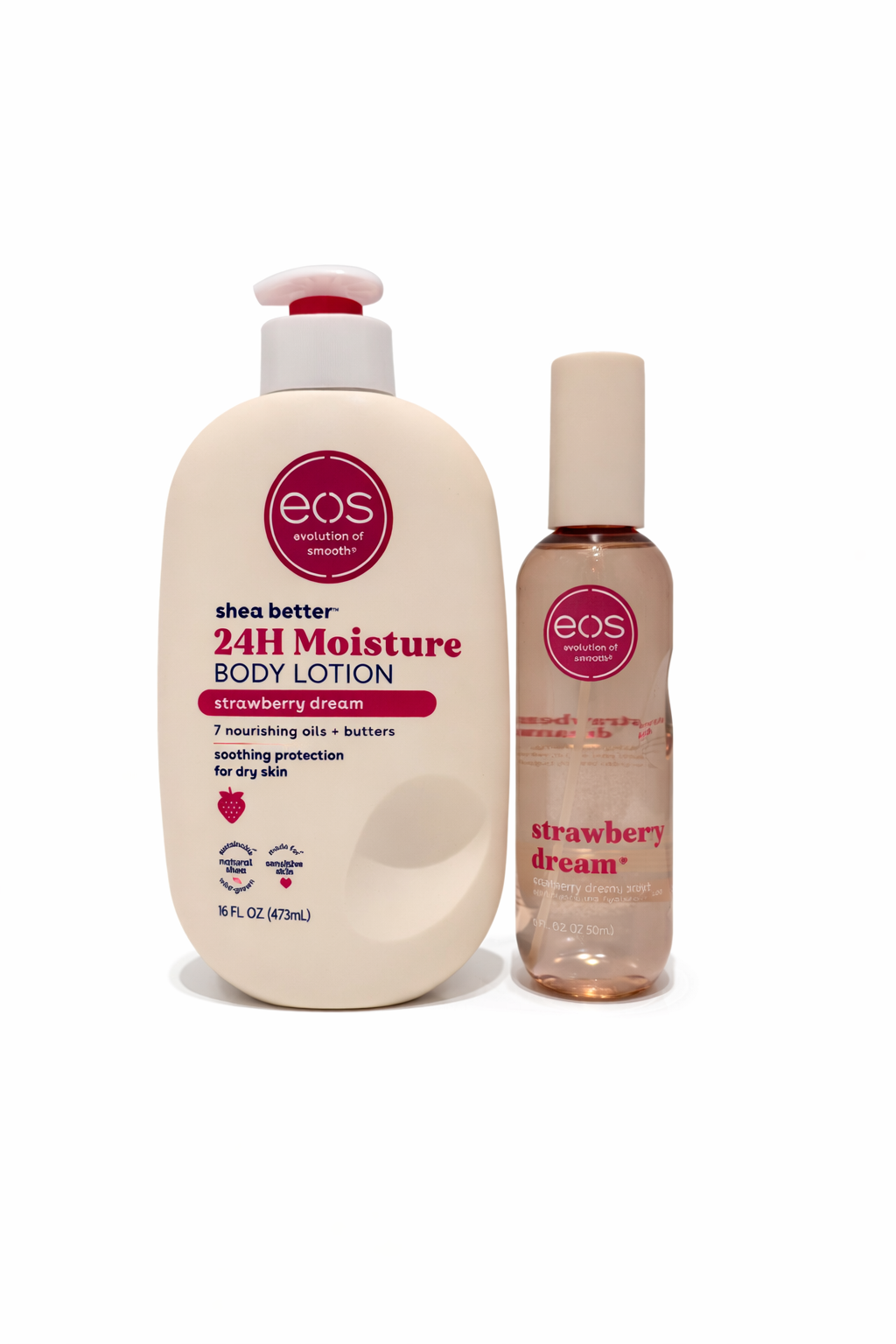 EOS Body Care Set - Lotion & Mist - Strawberry Dream