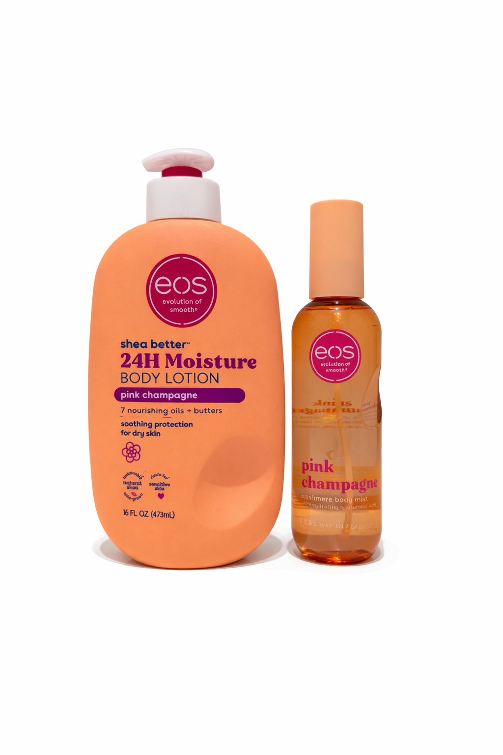 EOS Body Care Set - Lotion & Mist - Pink Champagne