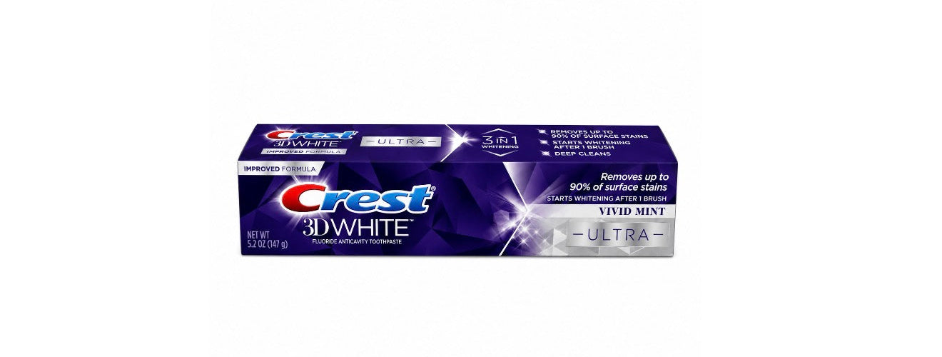 Crest 3D White Ultra Vivid Mint Toothpaste