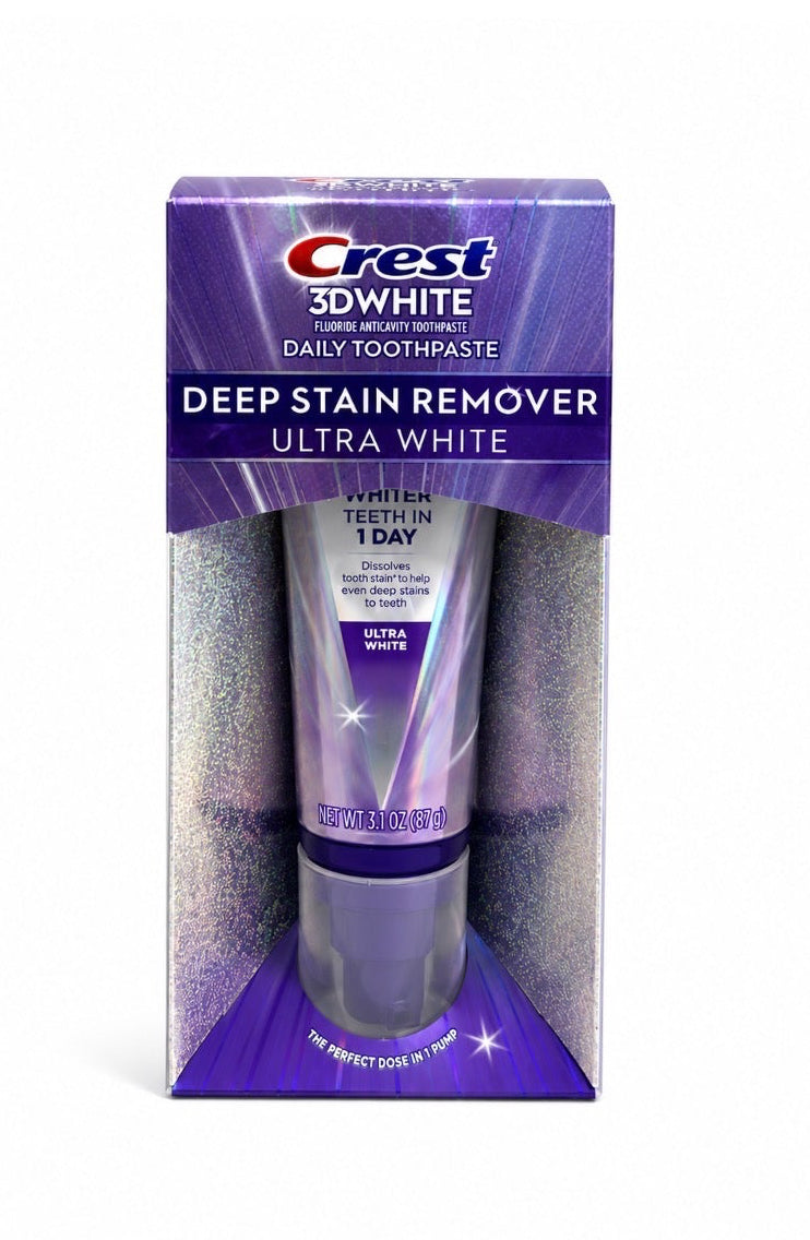 Crest 3D White Deep Stain Remover Ultra White Toothpaste