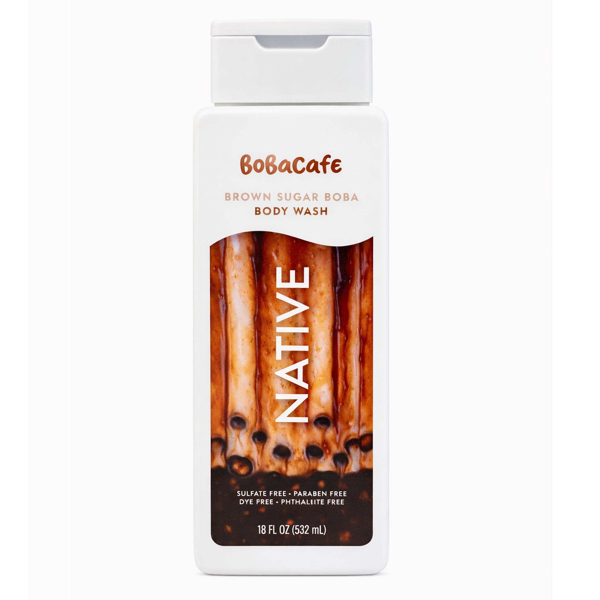 Native Moisturising Body Wash - Boba Cafe Brown Sugar Boba