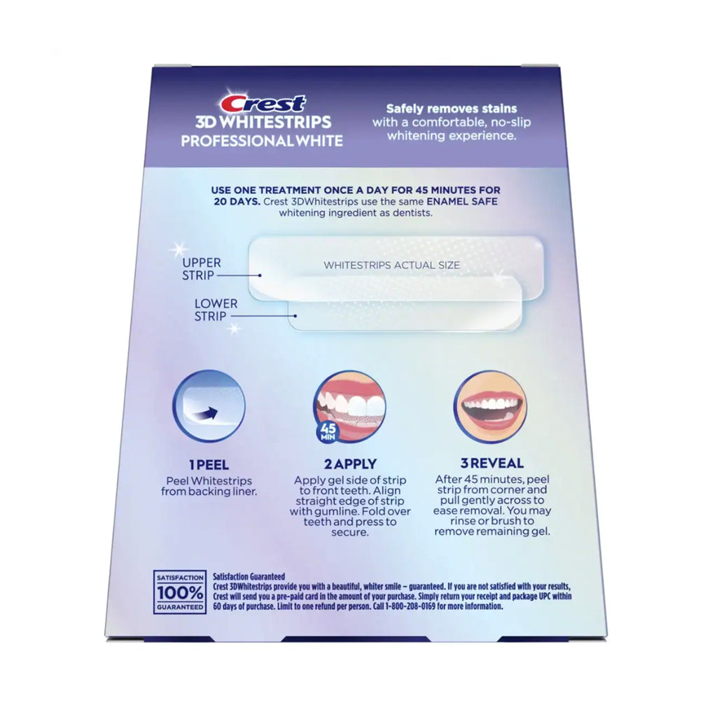 Crest 3D Whitestrips, Professional White.