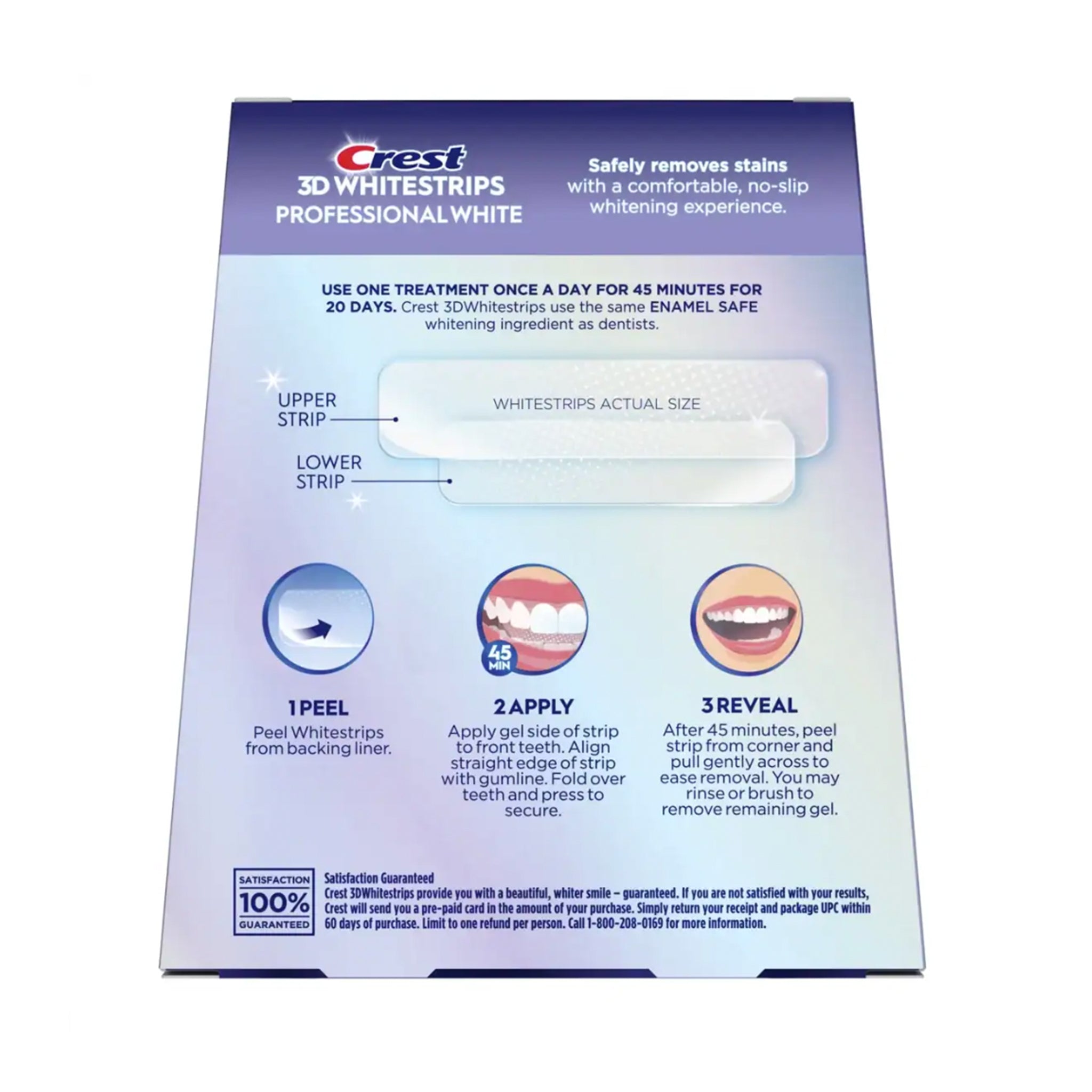 Crest 3D Whitestrips, Professional White.