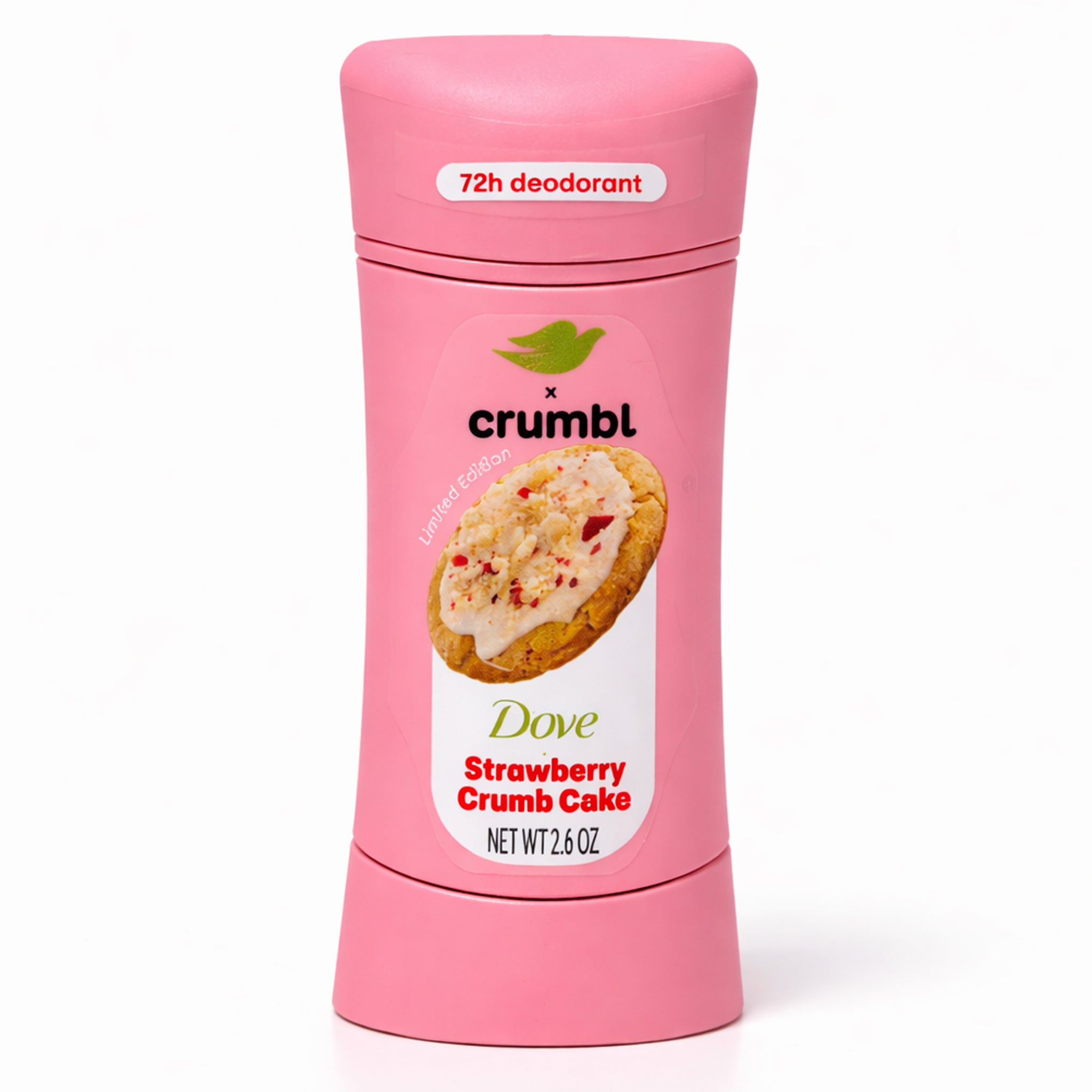 Dove x Crumbl 72H Deodorant, Limited Edition - Strawberry Crumb Cake