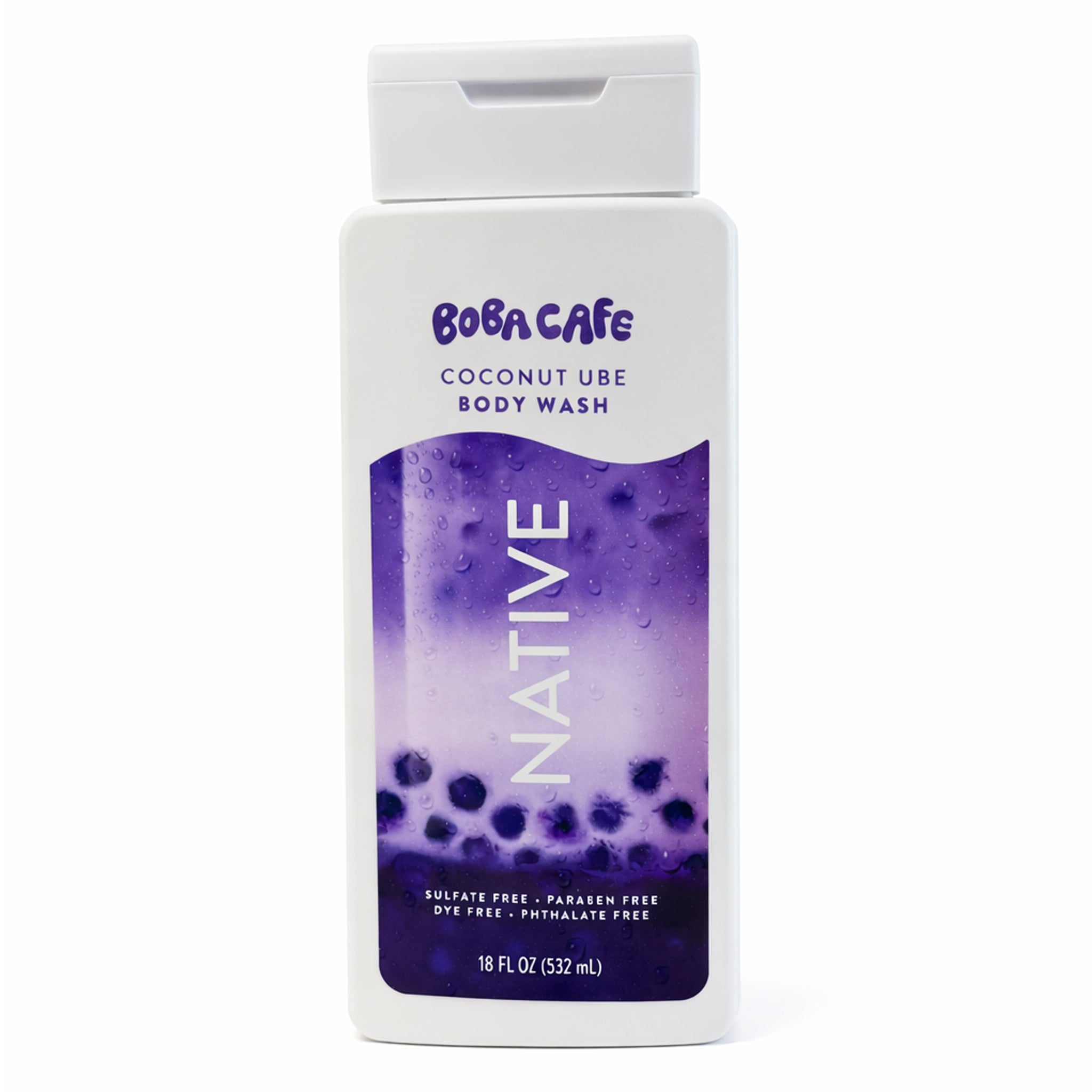 Native Body Wash - Boba Cafe Coconut Ube. Warm Everyday Luxury