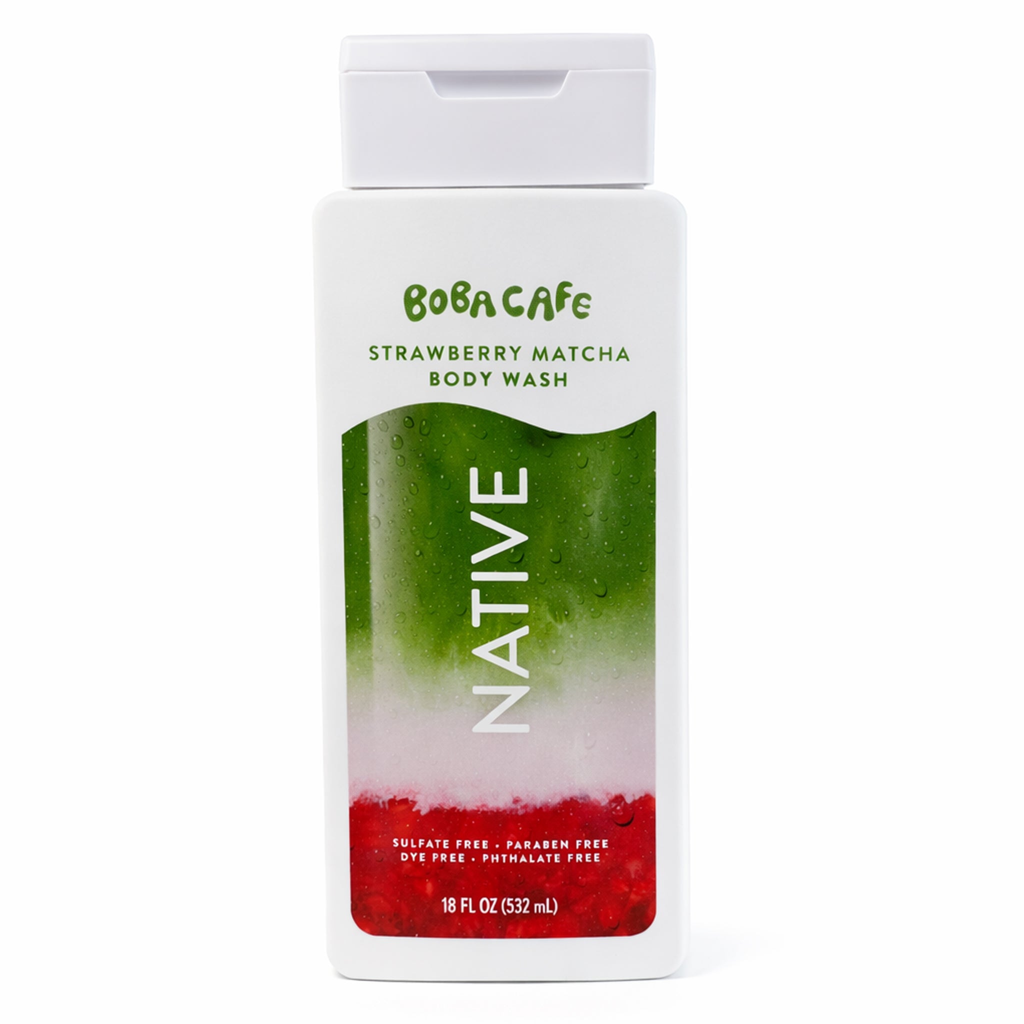 Native Body Wash - Boba Cafe Strawberry Matcha. Warm Everyday Luxury