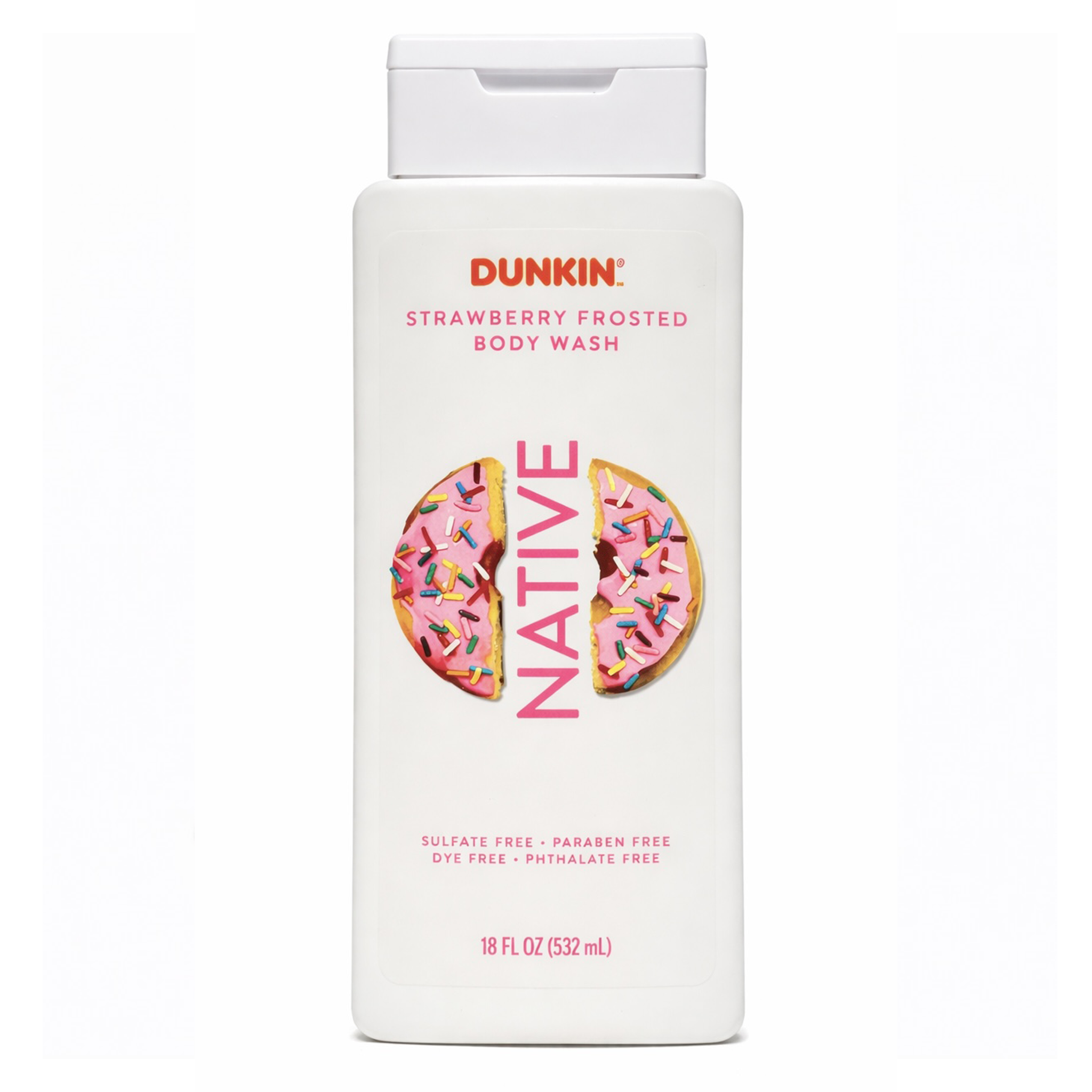 Native Body Wash - Dunkin' Strawberry Frosted