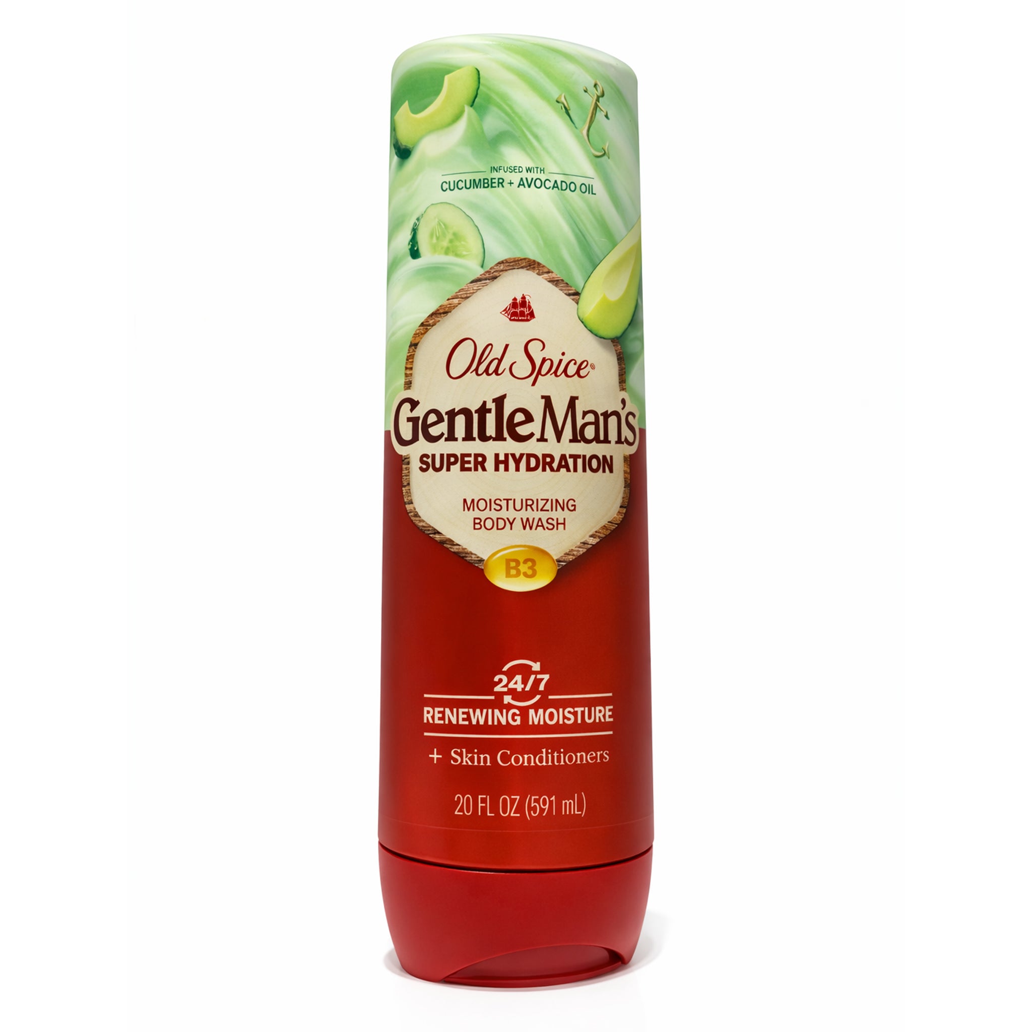 Old Spice Gentleman's Super Hydration, 591ml, Body Wash - Cucumber & Avocado Oil